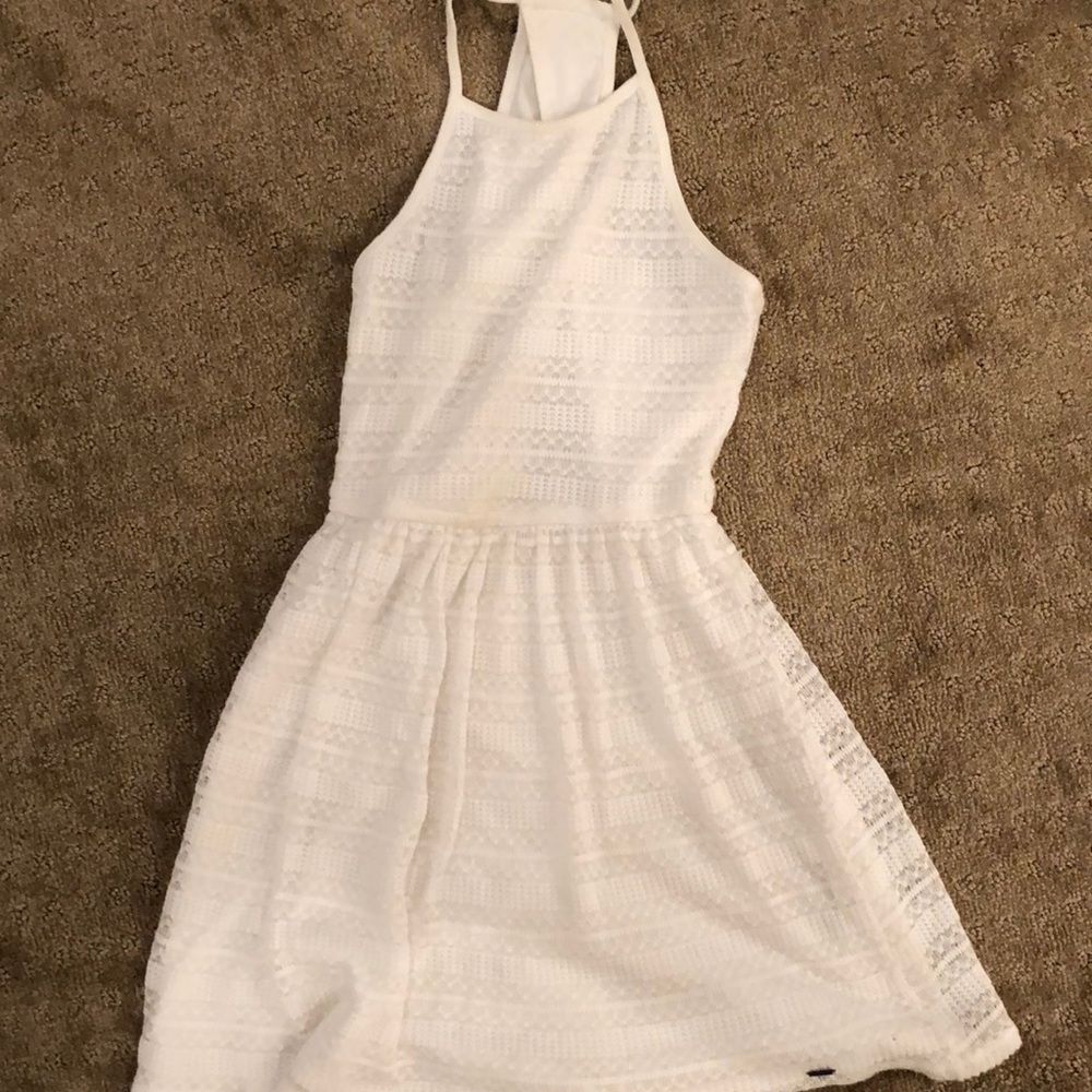 White Springtime Sweater Dress